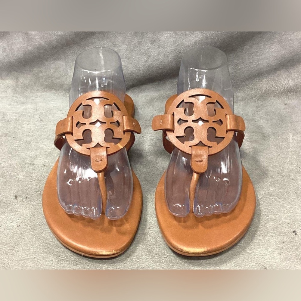 Toy Burch Brown Leather Sandals size 9